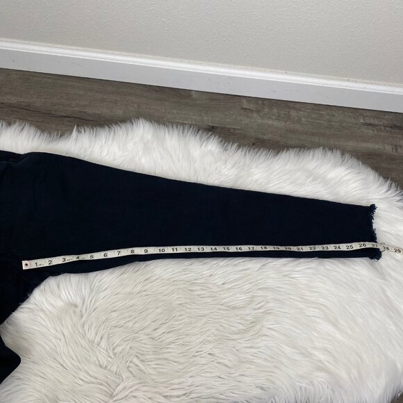 Isabel Maternity Womens 4 Black Side Panel Distressed Skinny Jeans - Picture 7 of 9